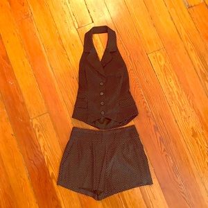 Bebe halter vest and shorts